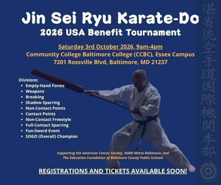 Jin Sei Ryu Karate-Do US Open Benefit Tournament 2026